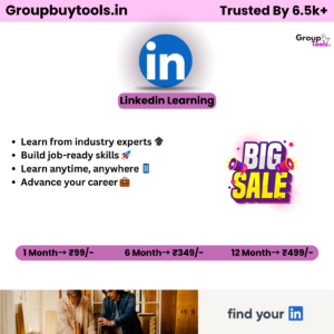 Dashboard view of LinkedIn Learning Premium showing video course library on a laptop screen