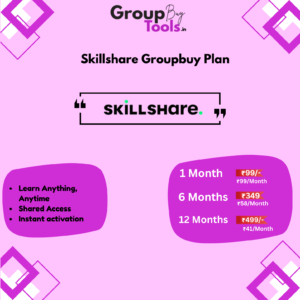 Skillshare Group Buy Premium Account - Unlimited Creative Classes at Cheap Price