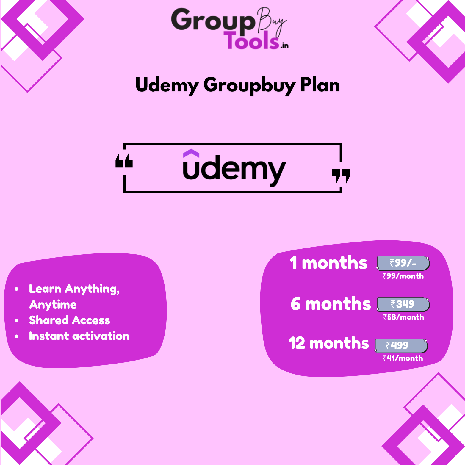 Udemy Group Buy Plan - Unlimited Course Access for 1 Year - Affordable Learning Plan